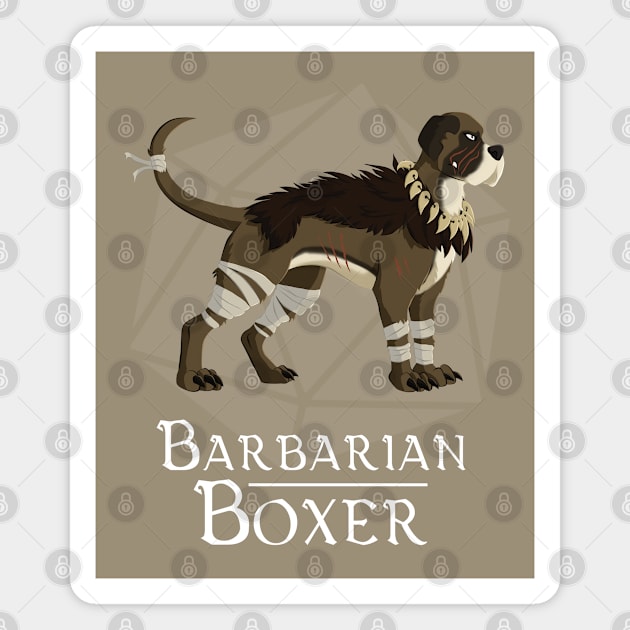 Barbarian Boxer Magnet by Celestirus